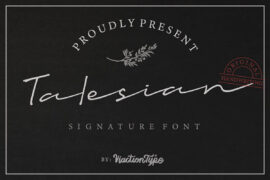 Talesian Signature Font