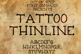 Tattoo Thinline Font
