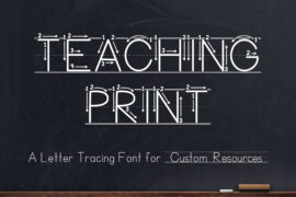 Teaching Print Font Family