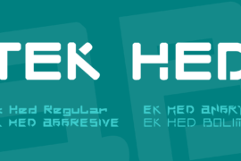 TEK HED Font Family