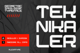 Teknikaler demo Font