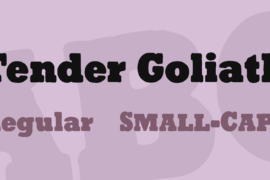 Tender Goliath Font Family