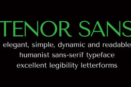 Tenor Sans Font