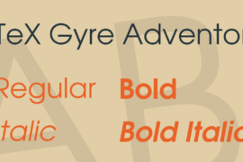 TeX Gyre Adventor Font Family