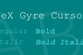 TeX Gyre Cursor Font Family