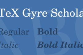 TeX Gyre Schola Font Family