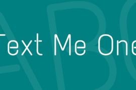 Text Me One Font