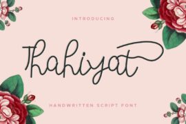Thahiyat Demo Font