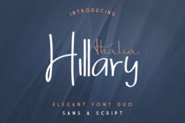 Thalia Hillary Demo Font Family