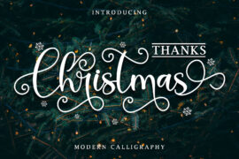 Thanks Christmas – Personal Use Font