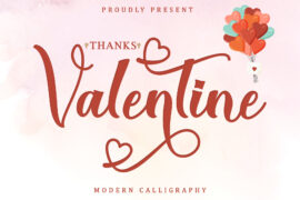 Thanks Valentine – Personal Use Font