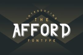 THE AFFORD DEMO Font Family