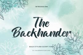 The Backhander Demo Font