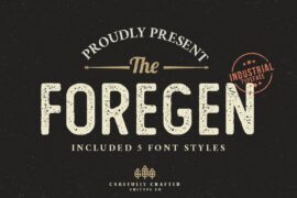 The Foregen Rough One Font