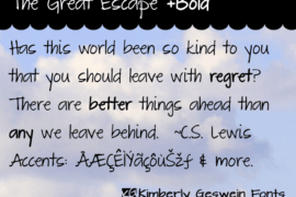 The Great Escape Font Family