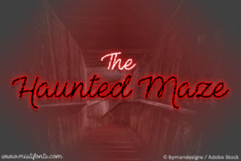 The Haunted Maze Font
