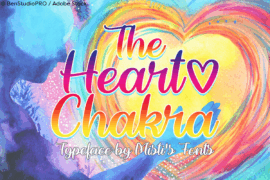 The Heart Chakra Font