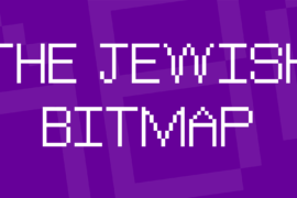 The Jewish Bitmap Font