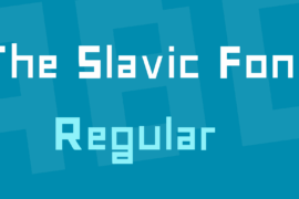 The Slavic Font Font