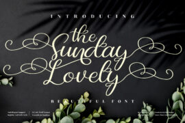 The Sunday Lovely Font Family