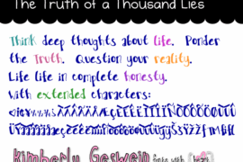The Truth of a Thousand Lies Font