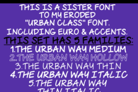The Urban Way Font Family