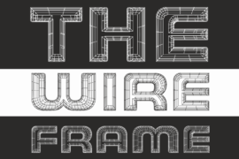 THE WIREFRAME Demo Font