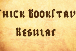 Thick Bookstaves Font