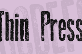 Thin Press Font