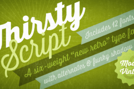 Thirsty Script Extrabold Demo Font