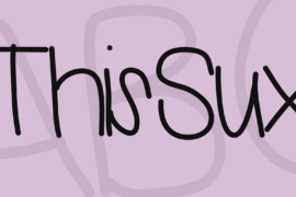 ThisSux Font