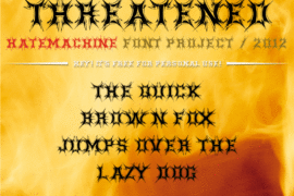 Threatened Font