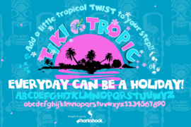 Tiki Tropic Font Family