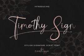 Timothy Sign Demo Font