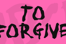 To forgive Font