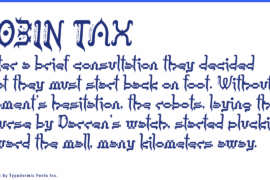 Tobin Tax Font