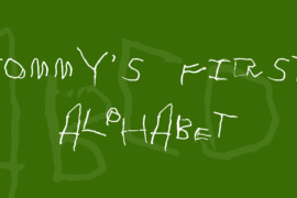 Tommy’s First Alphabet Font