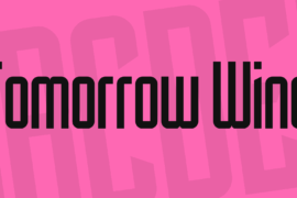 Tomorrow Wind Font