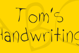 Tom’s Handwriting Font
