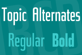 Topic Alternates Font Family