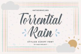 Torrential Rain Demo Font