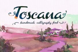 Toscana Script Font Family