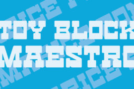 Toy Block Maestro Font