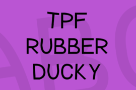 TPF Rubber Ducky Font