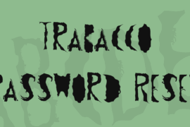 Trabacco Password Reset Font