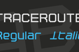TRACEROUTE Font Family