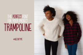 Trampoline demo Font