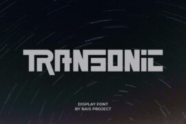 Transonic Demo Font