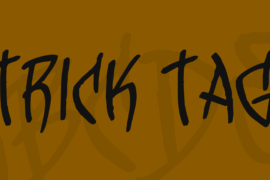 Trick Tag Font