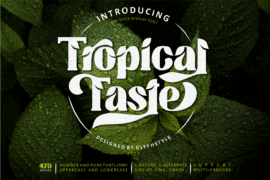 Tropical Taste Demo Font